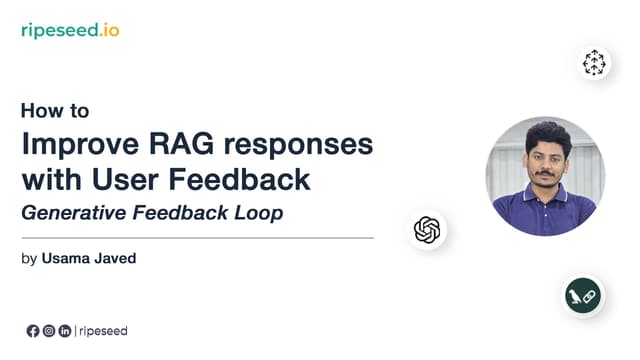 Conver Image for How to improve rag responses with user feedback - Generative Feedback Loop