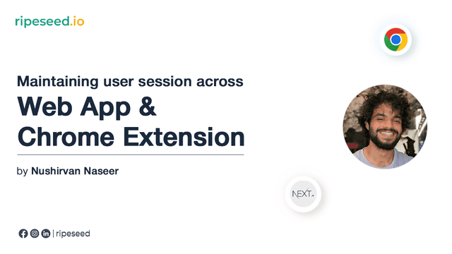 Conver Image for Managing User Sessions Across A NextJS App And Chrome Extension